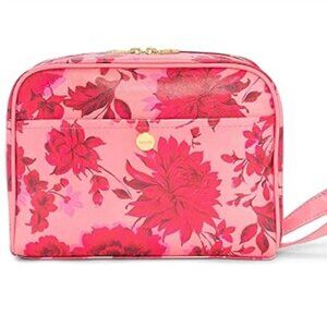 ban.do getaway toiletry bag, prettiest pink and red floral, new with tags